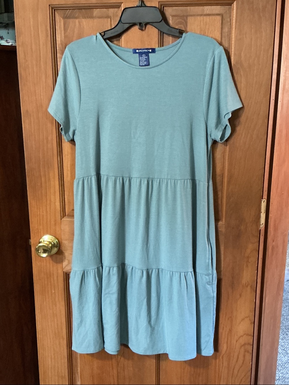 Architect Light Sage Green Crewneck Knit Top